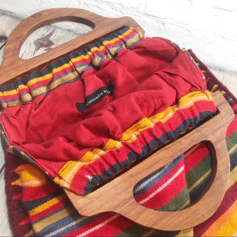 Abercrombie clutch with wooden handles - Picture 4 of 7